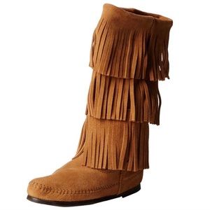 Genuine leather Minnetonka boots